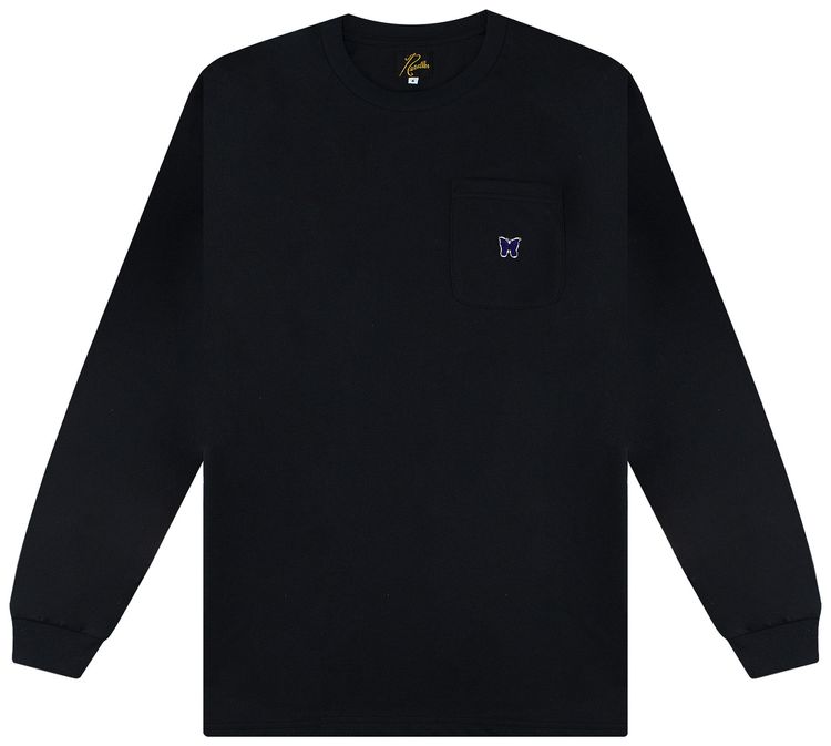 Needles Long Sleeve Crew Neck Tee Black