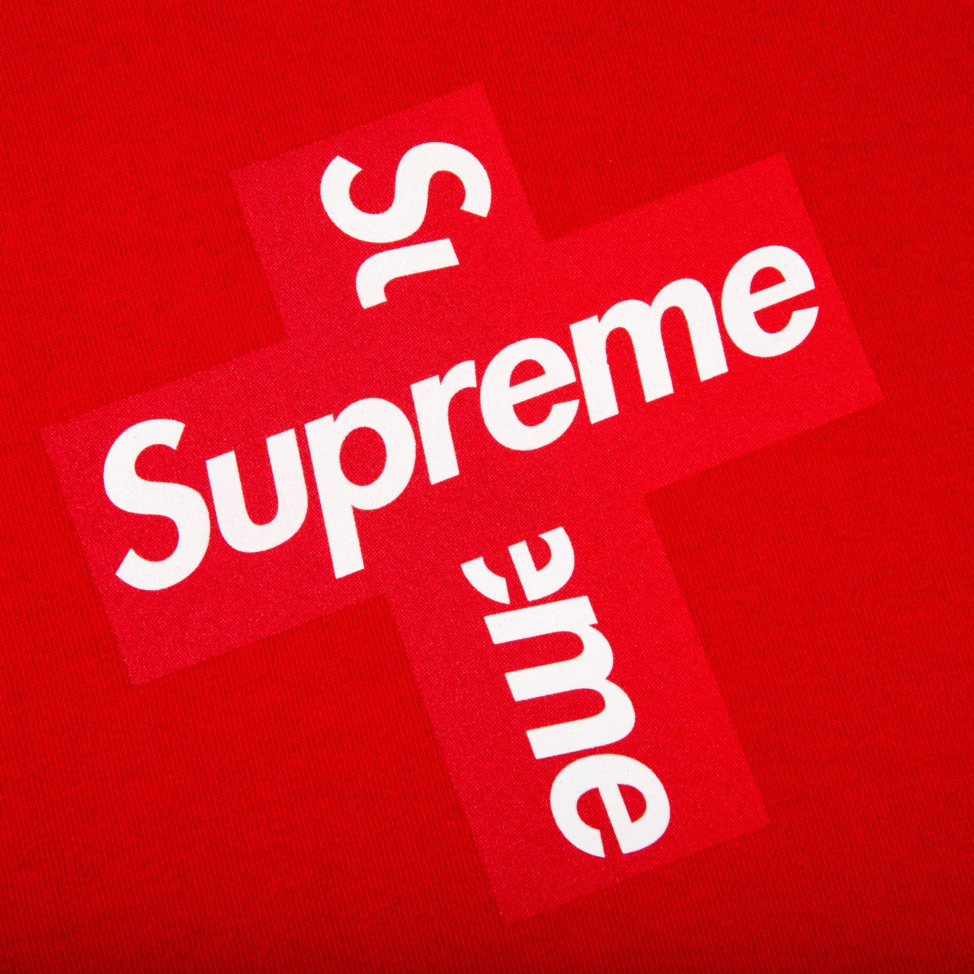 Buy Supreme Cross Box Logo Tee 'Red' - FW20T25 RED | GOAT