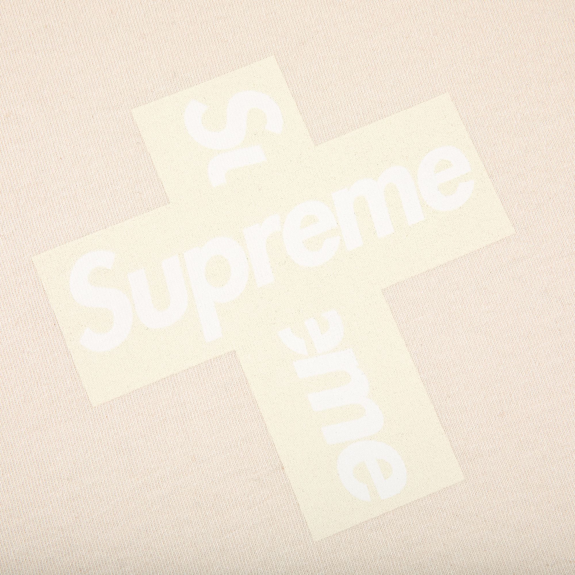 Buy Supreme Cross Box Logo Tee 'Natural' - FW20T25 NATURAL