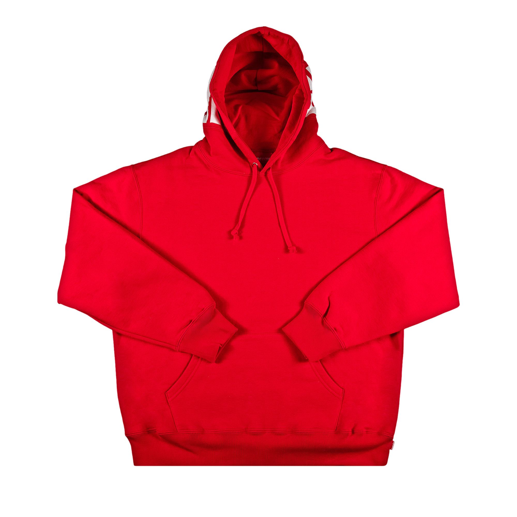 Size m Supreme Rib Hooded Sweatshirt Red