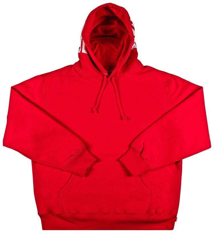 Supreme Rib Hooded Sweatshirt Red