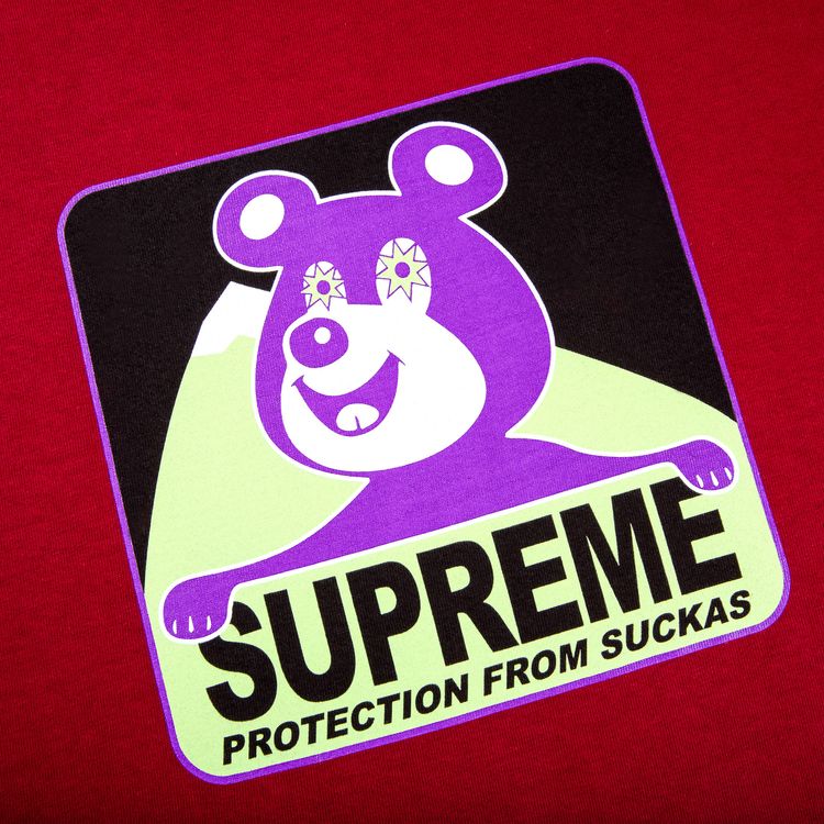 Supreme Bear Tee Cardinal