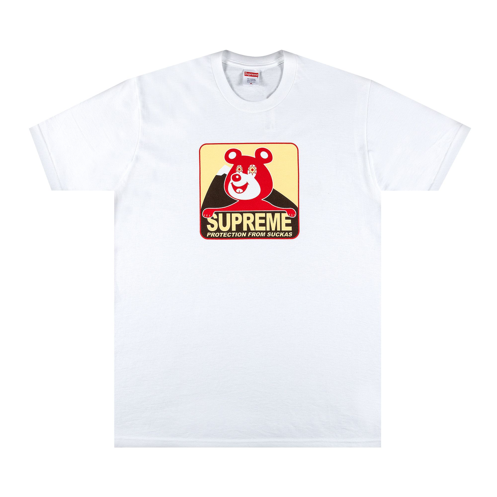 【Supreme】Bear T-Shirt White- 25SS Supreme Bear Tee (SS25) - $40
