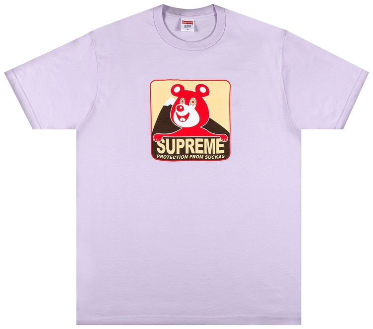 Supreme Bear Tee Light Purple