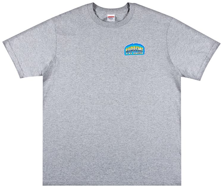 Supreme Chrome Tee Heather Grey