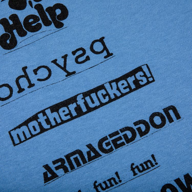 Supreme No More Shit Tee Dusty Light Royal