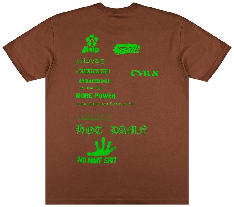 Supreme No More Shit Tee Brown