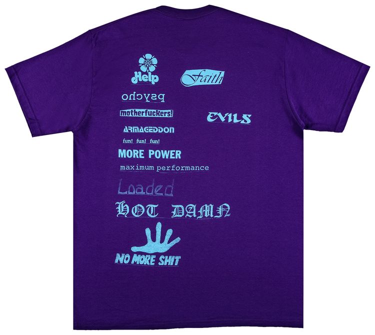 Supreme No More Shit Tee Purple