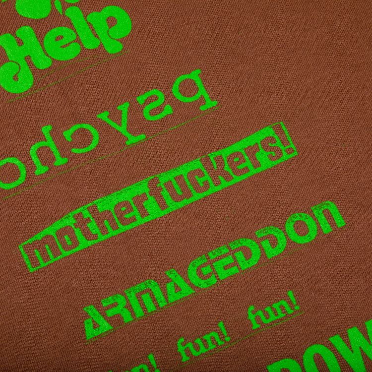 Supreme No More Shit Tee Brown