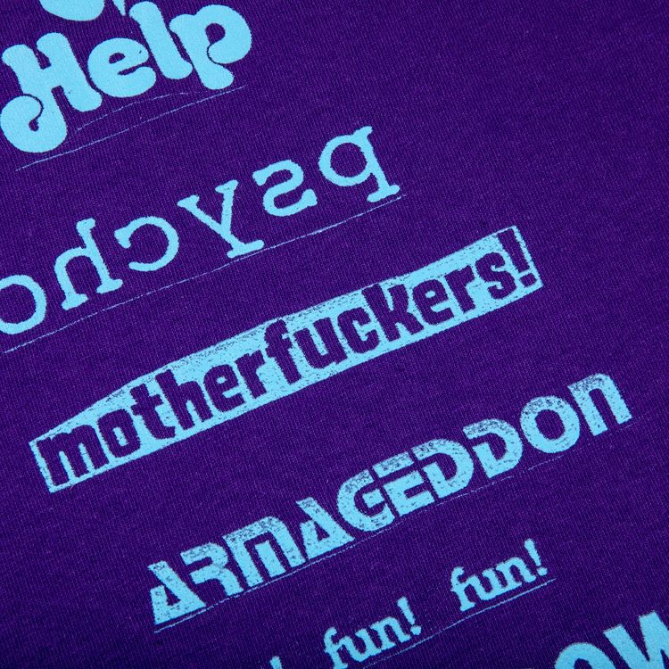 Supreme No More Shit Tee Purple