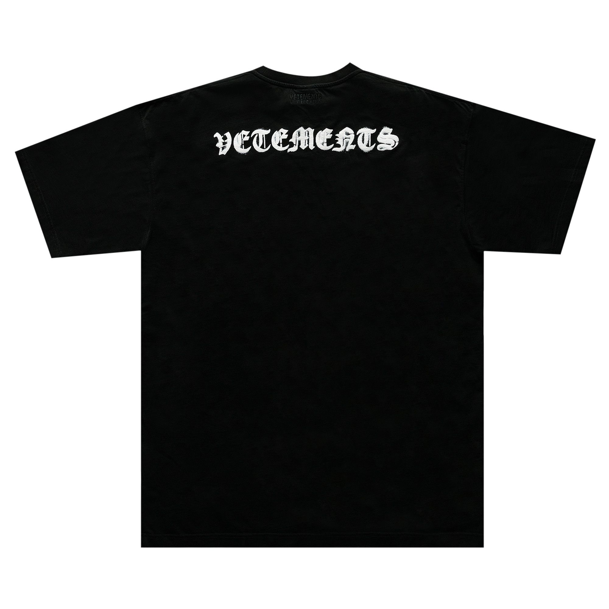 Buy Vetements Anarchy Gothic Logo T-Shirt 'Black/White