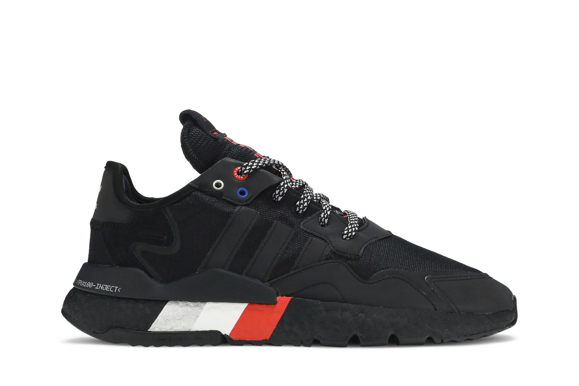 Adidas nite jogger shoes black clearance