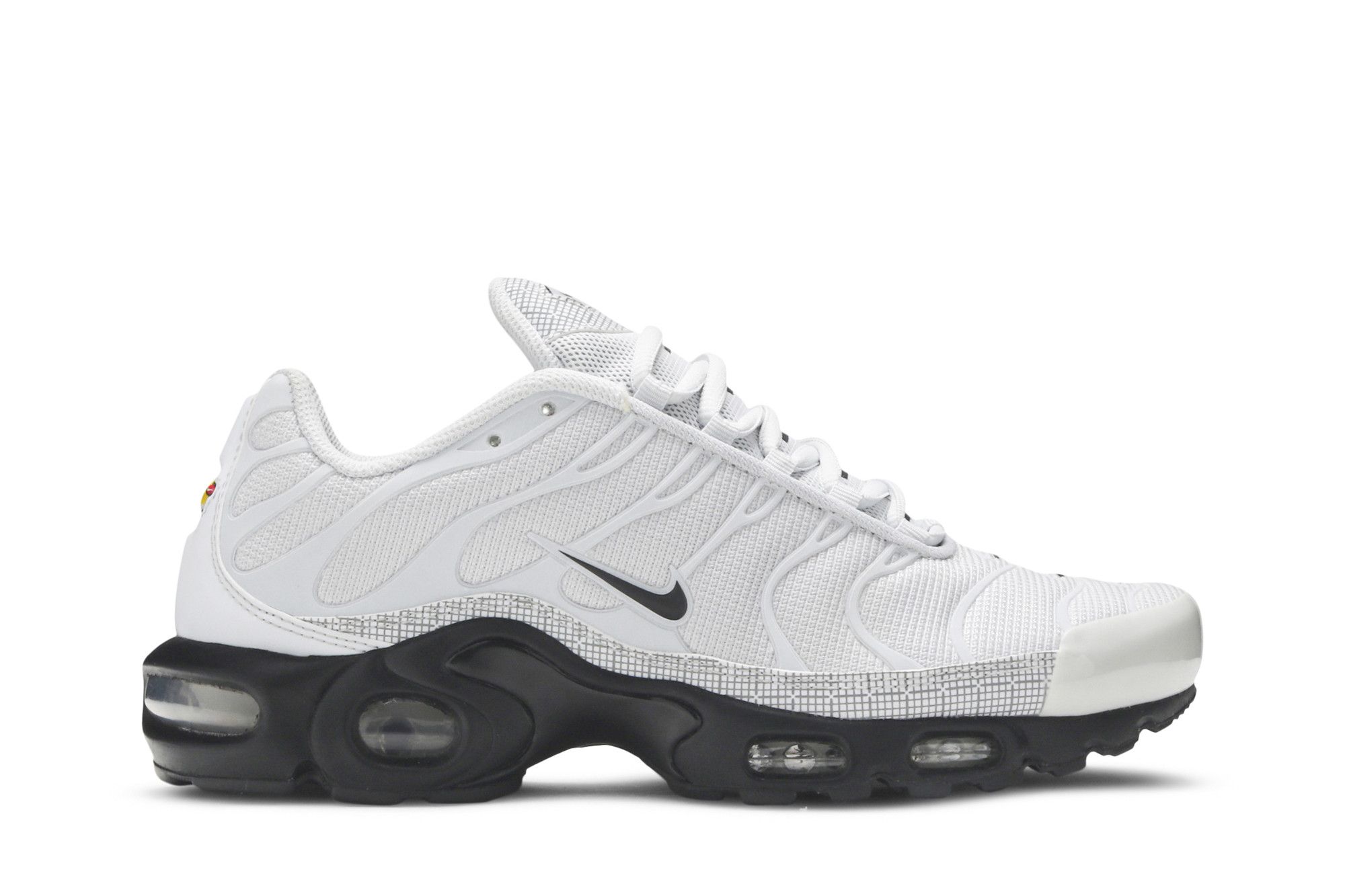 Size 9.0 Air Max Plus Platinum Black