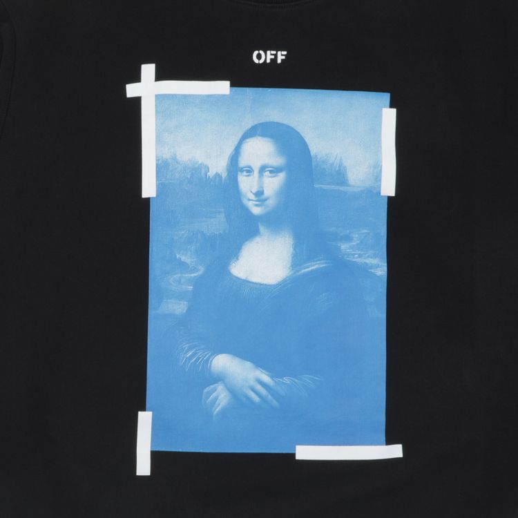 Off White Monalisa Slim Crewneck BlackWhite