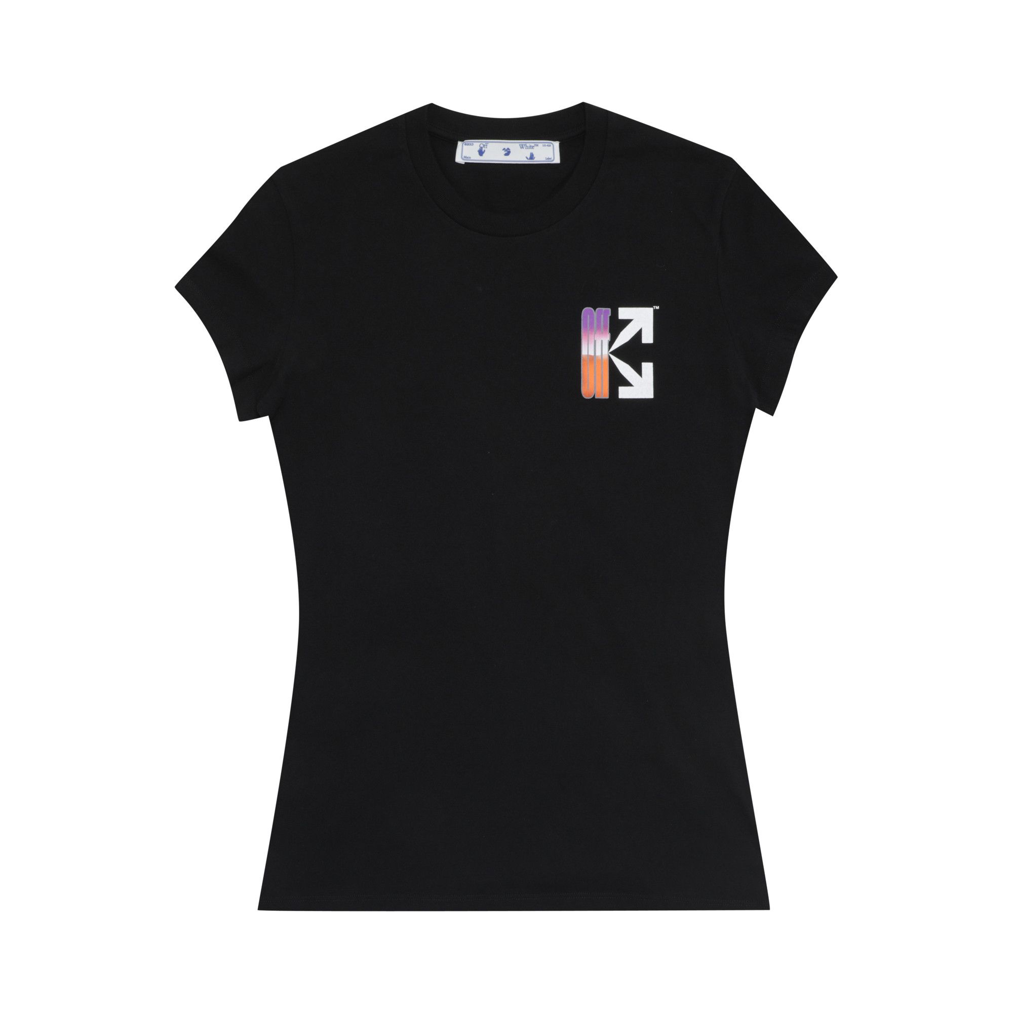 Buy Off White Gradient Carryover Fitted Tee Black Multicolor OWAA040R21JER0011084 GOAT