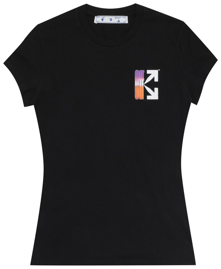 Off White Gradient Carryover Fitted Tee BlackMulticolor