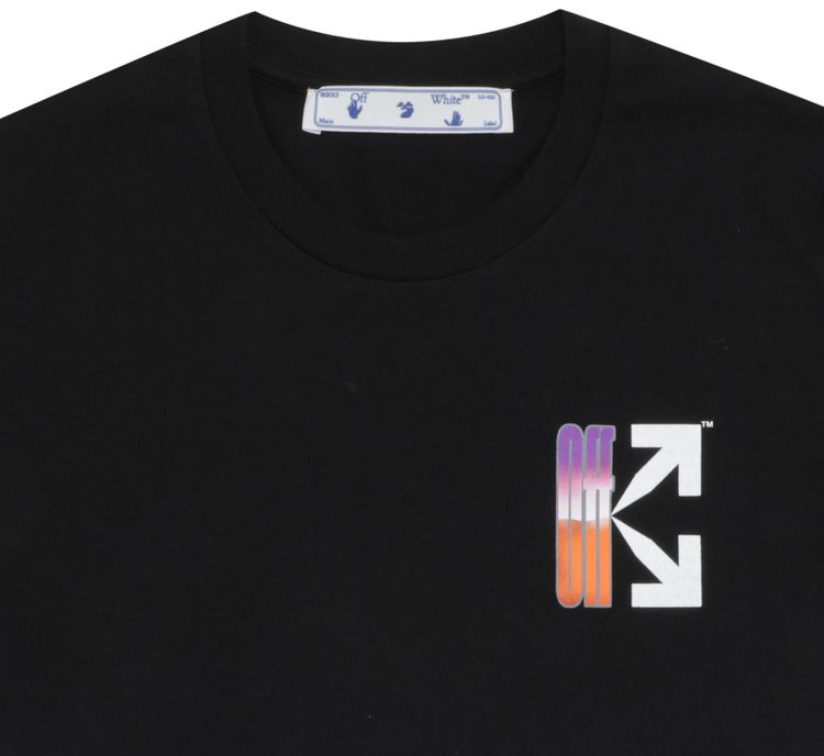 Off White Gradient Carryover Fitted Tee BlackMulticolor