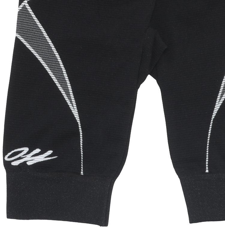 Off White Athleisure Seamless Cycle Shorts BlackWhite