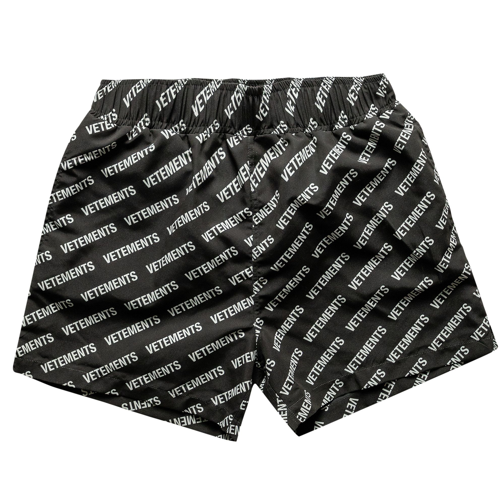 パンツ VETEMENTS LIMITED EDITION SHORTS S Black VETEMENTS Black 'Limited Edition' Shorts Vetements