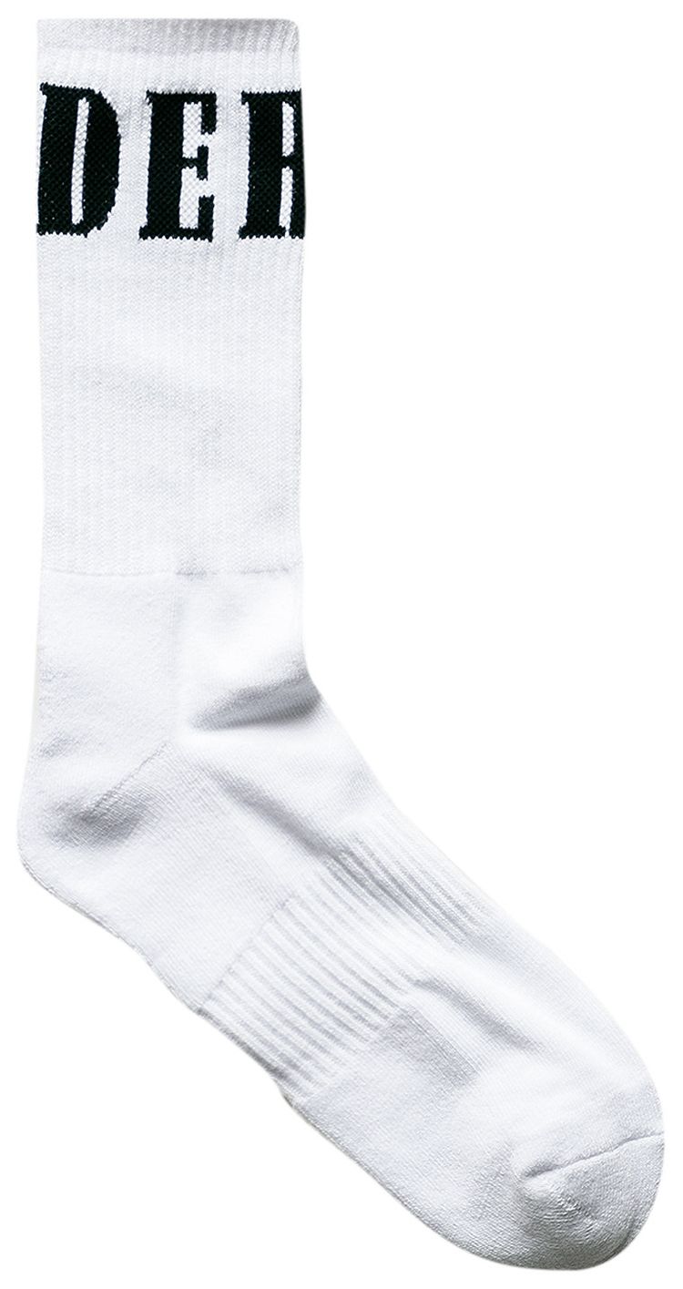 Rhude Wrap Logo Sock WhiteBlack