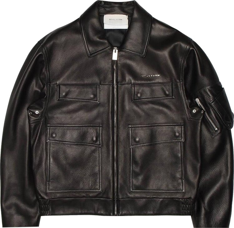 1017 ALYX 9SM Calfskin Police Jacket Black