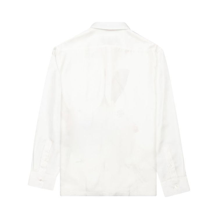 Awake NY Flowers Silk Shirt White