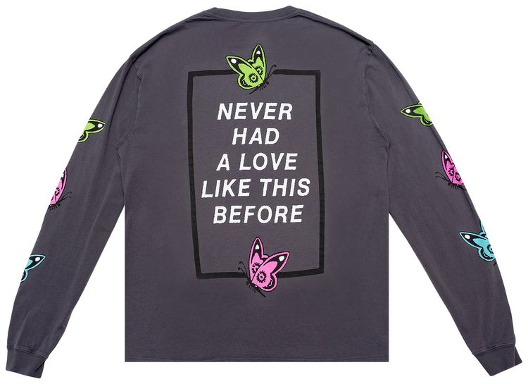 Bianca Chandon Love Like This Long Sleeve T Shirt Charcoal