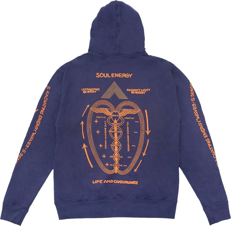 Bianca Chandon Soul Energy Pullover Hoodie NavyOrange