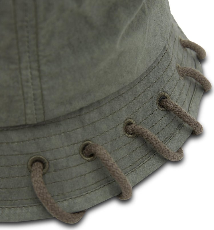 Craig Green Laced Bucket Hat Olive