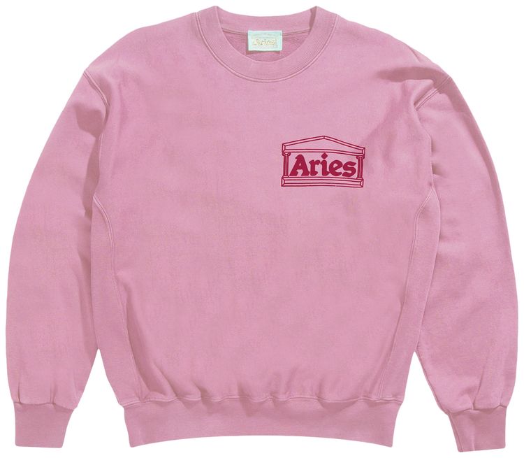 Aries Classic Temple Sweatshirt Pink