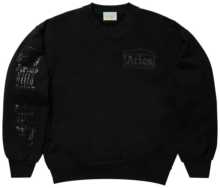 Aries Column Sweatshirt Black