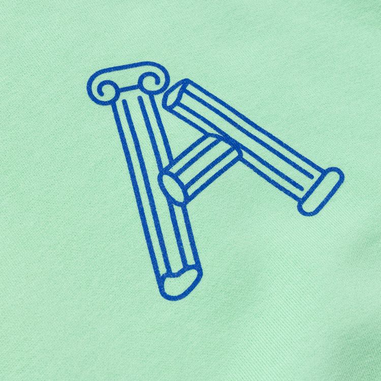 Aries Greek Column Sweatshirt Aqua