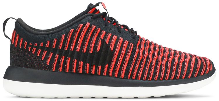 Nike Roshe Two Flyknit Black Bright Crimson