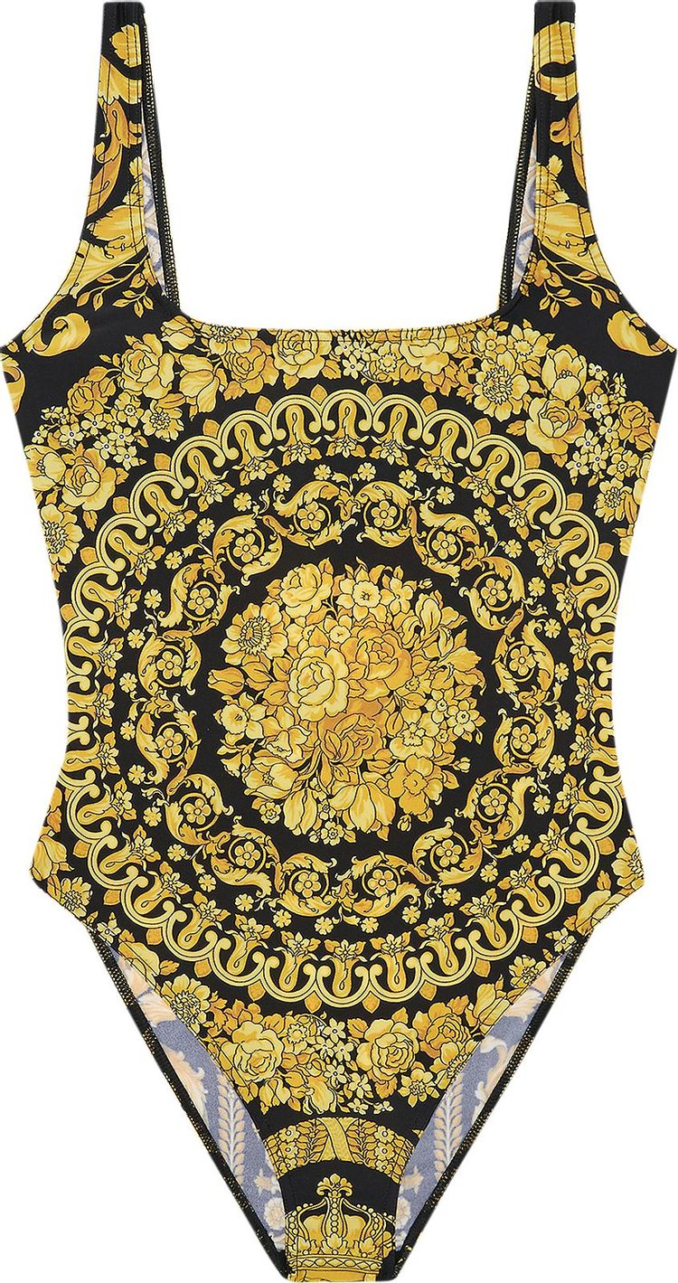 Versace Barocco Print One-Piece Swimsuit 'Gold/Print'