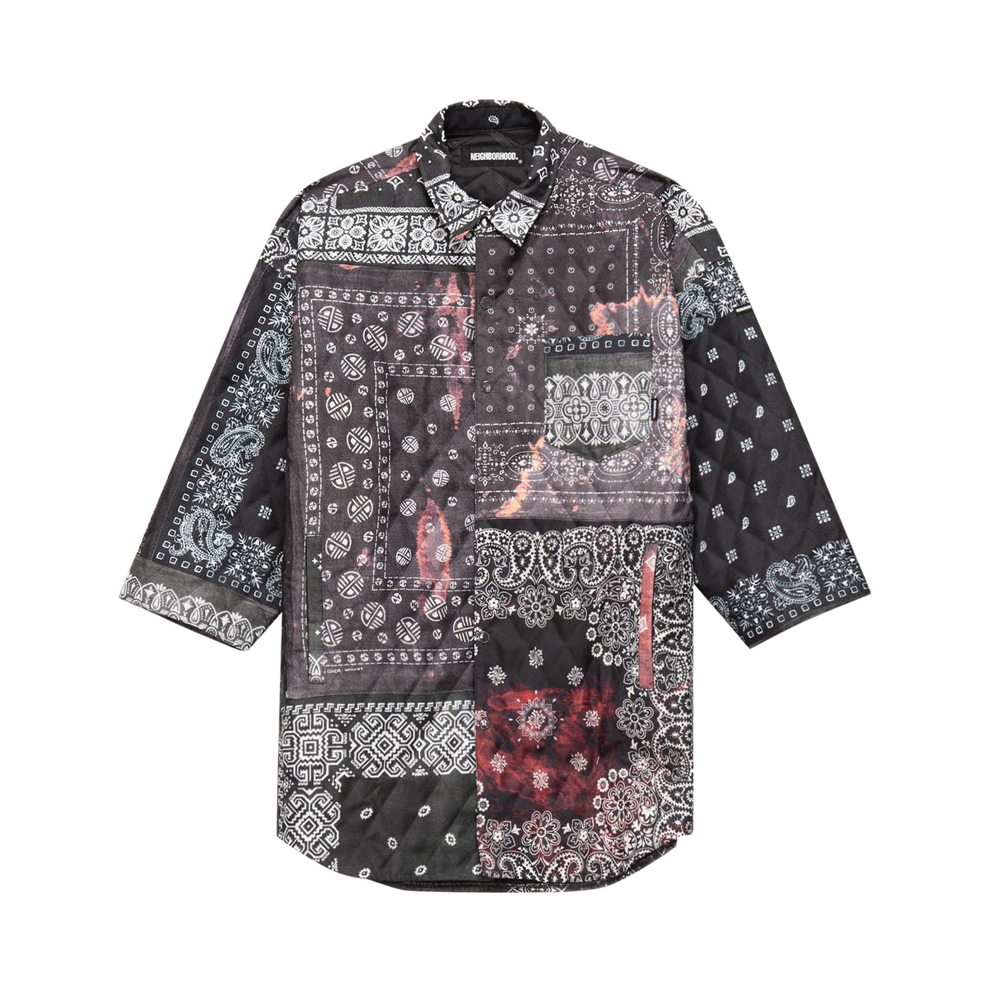 Buy Neighborhood Quilted Shirt 'Black' - 202AQNH SHM06 BLAC | GOAT