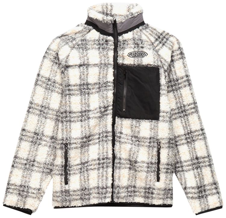 Pleasures Wraith Poodle Polar Fleece Jacket Grey