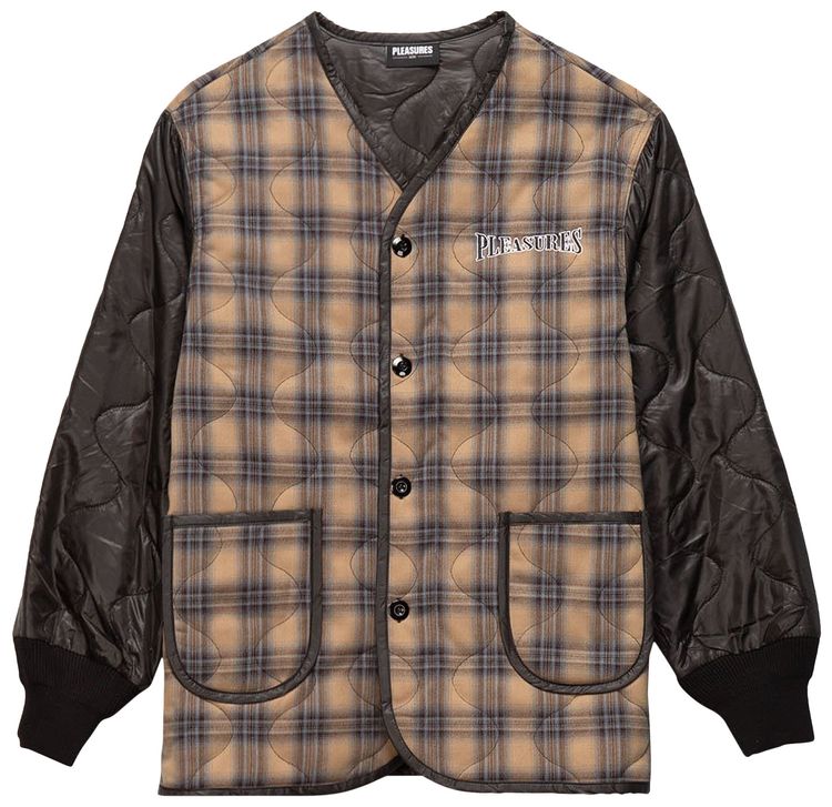 Pleasures Bowery Plaid Liner Jacket Black