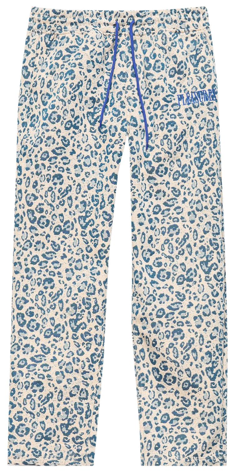 Pleasures Eclipse Cheetah Beach Pant CreamBlue