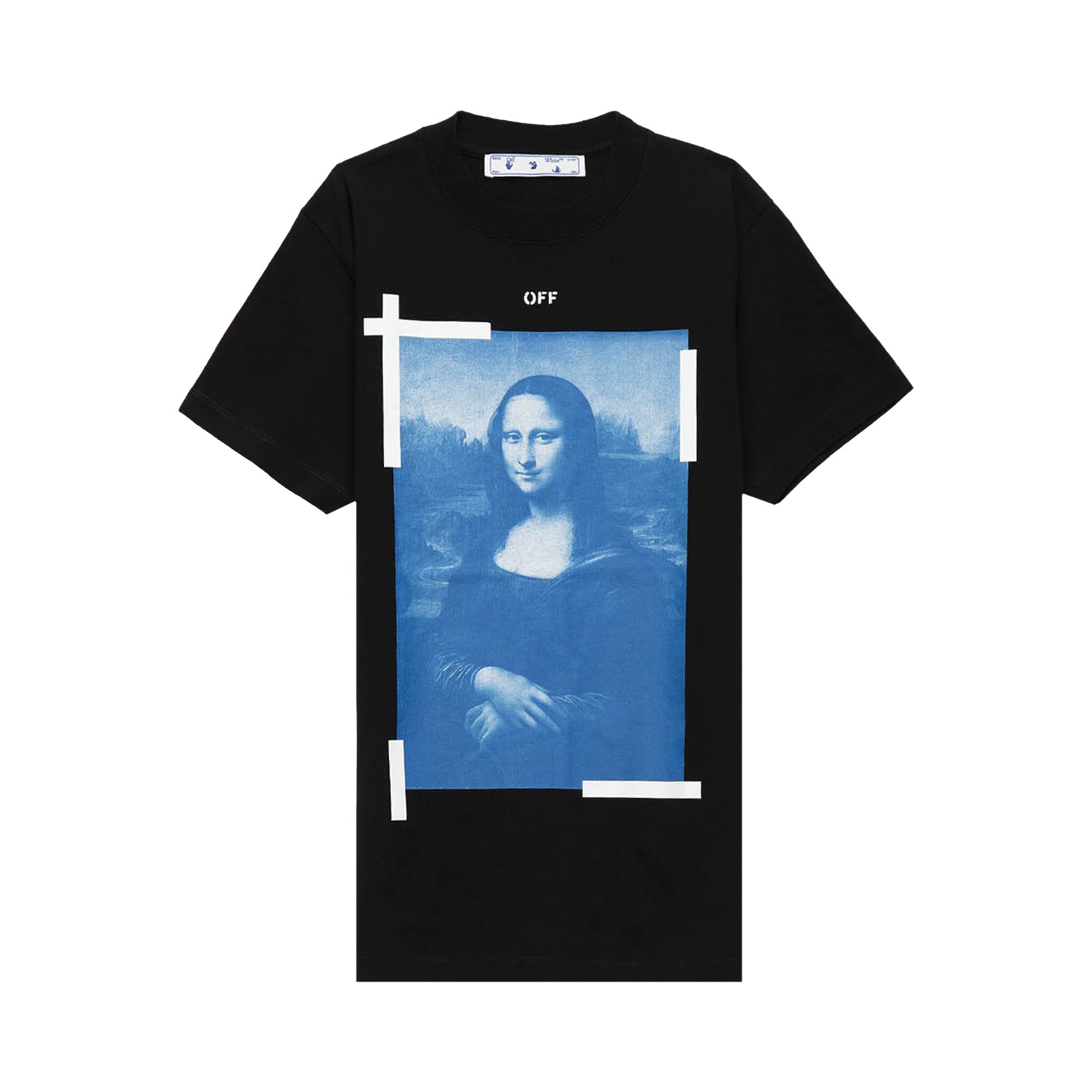 Buy Off-White Monalisa Short-Sleeve Slim Tee 'Black/White' -  omaa027r21jer0021001 | GOAT