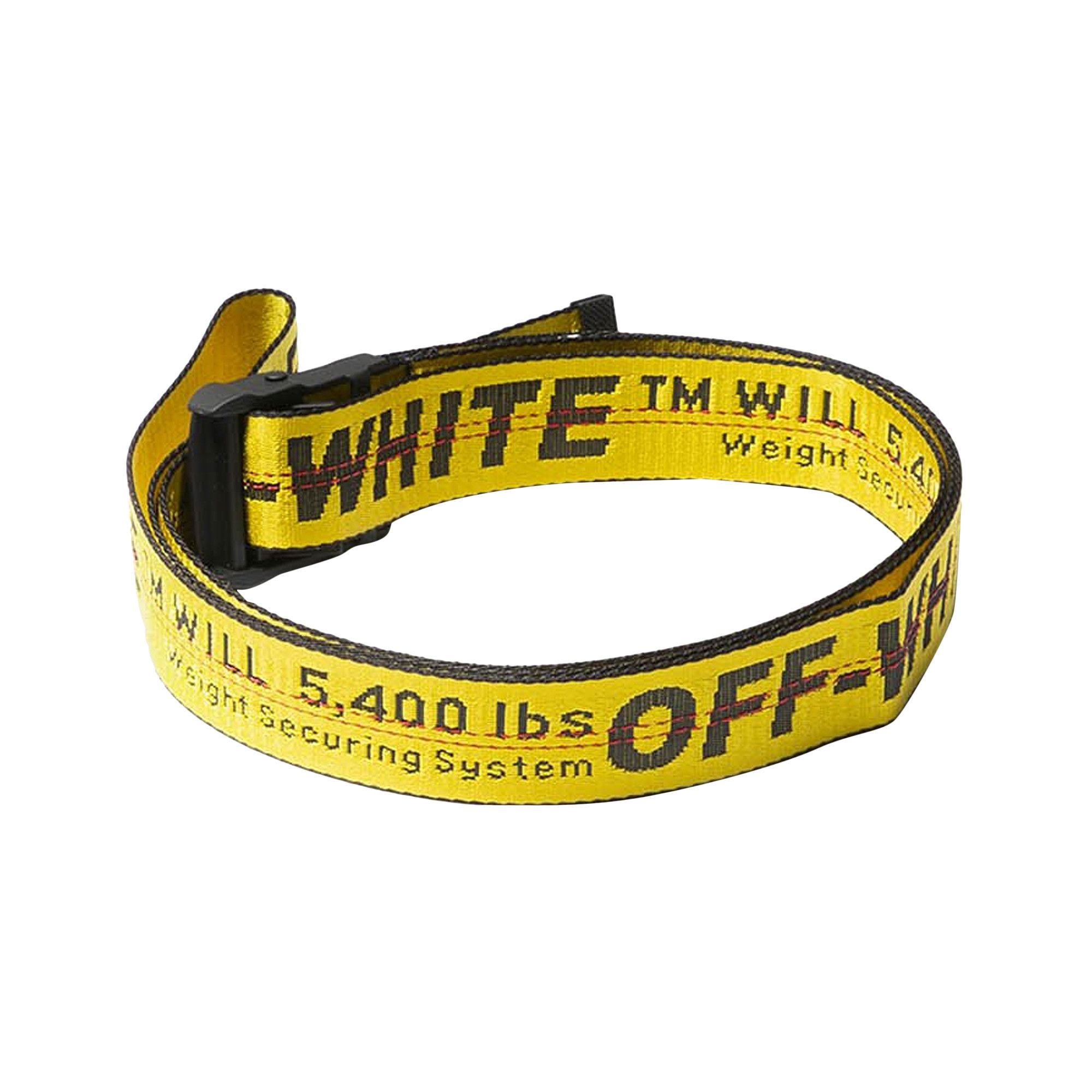 Industrial belt off white yellow top