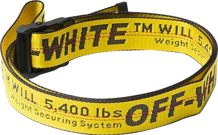 Off White Classic Industrial Belt YellowBlack