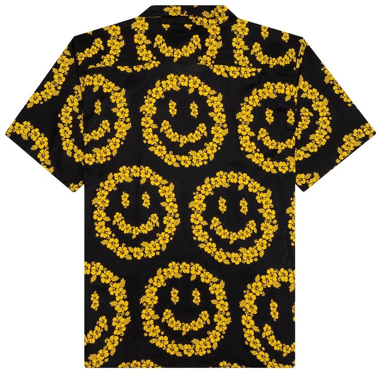 Chinatown Market Smiley Floral Shirt Black