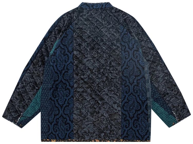 Needles Switched Quilt Chore Coat NavyCharcoal