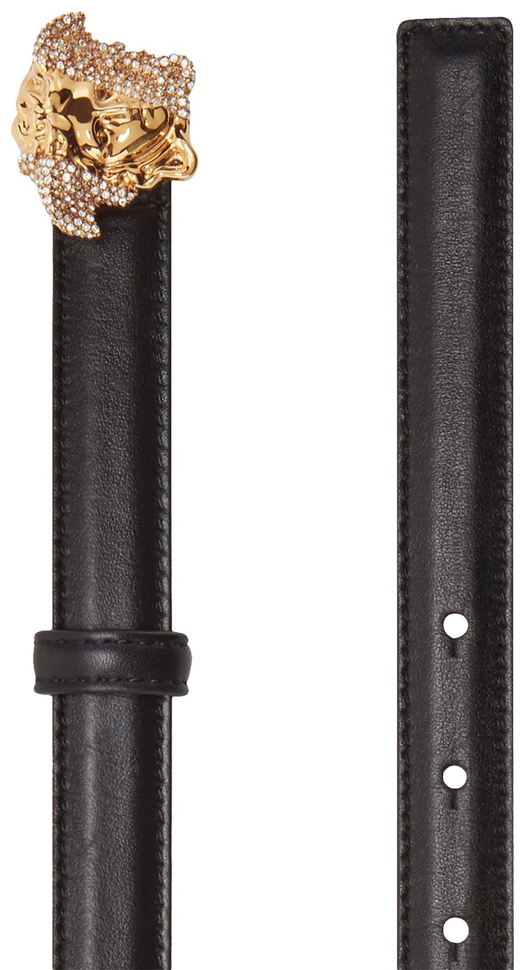 Buy Versace Palazzo Dia Crystal Leather Belt  display picture 1