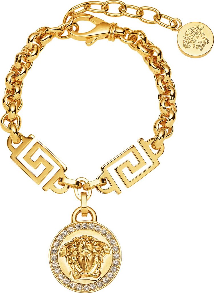 Versace Icon Medusa Bracelet 'White/Gold'