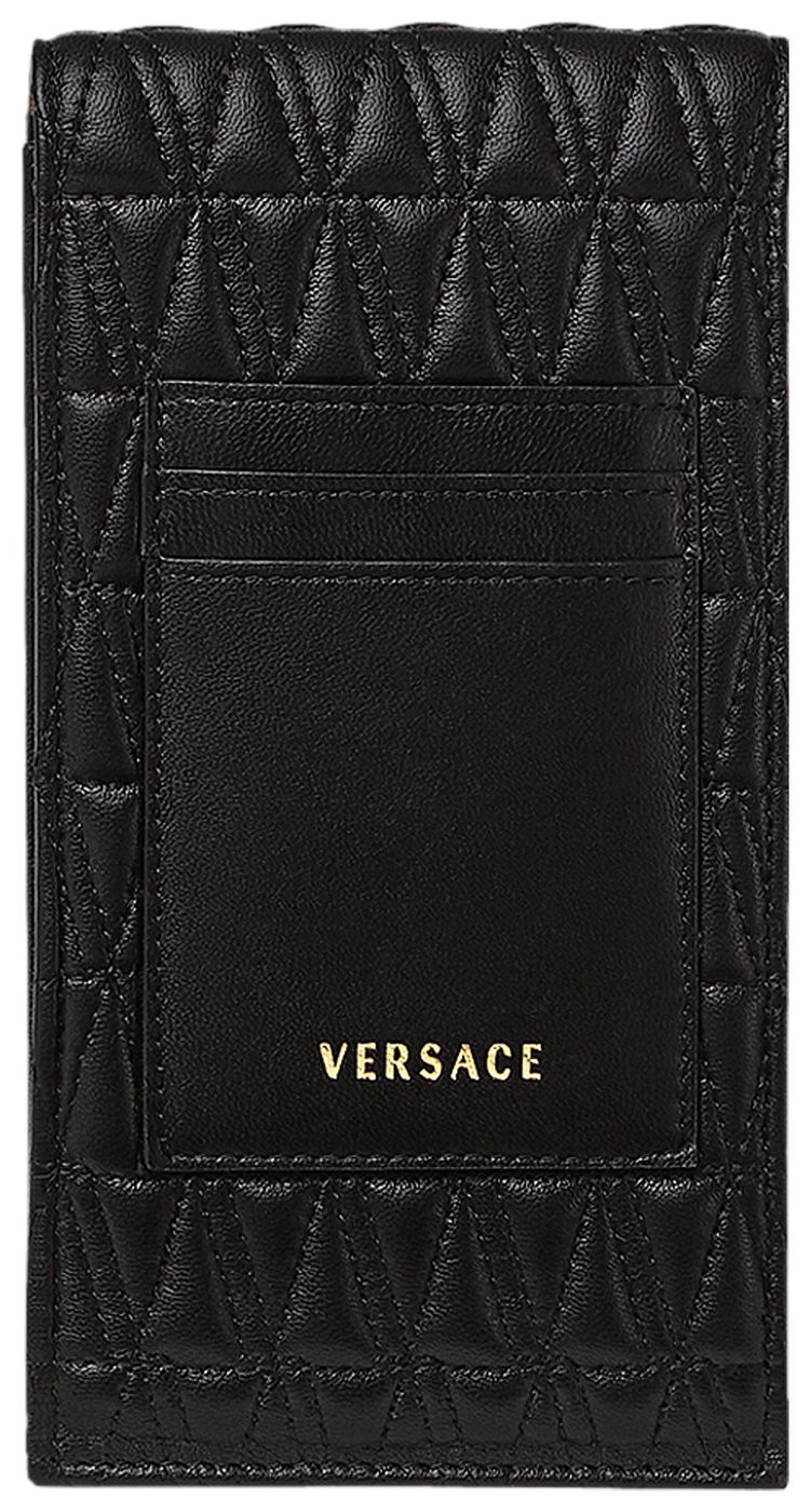 Versace Virtus Phone Pouch BlackMulticolor