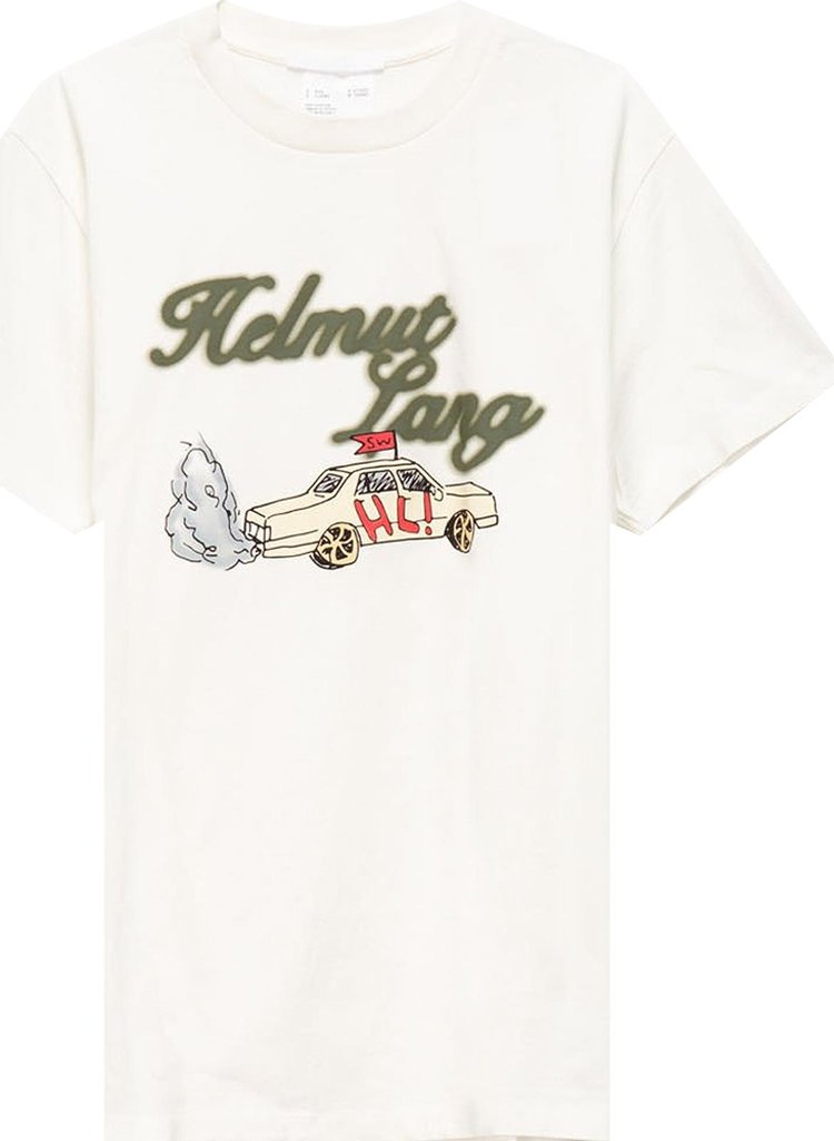 Helmut Lang Hl Taxi T-Shirt 'Powdered Ecru'