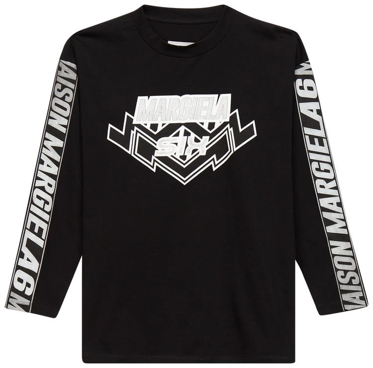 MM6 Maison Margiela Oversize Long Sleeve Tee Black
