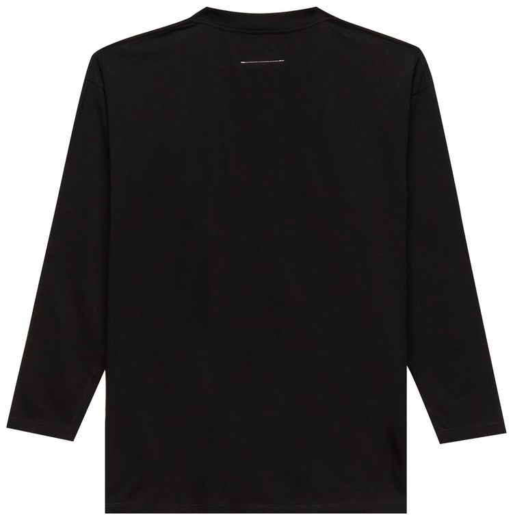 MM6 Maison Margiela Oversize Long Sleeve Tee Black