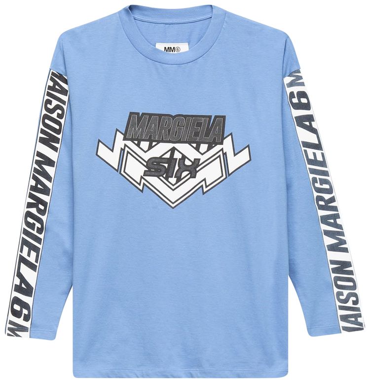 MM6 Maison Margiela Oversize Long Sleeve Tee Sky